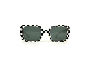 Vintage French Checkered Sunglass