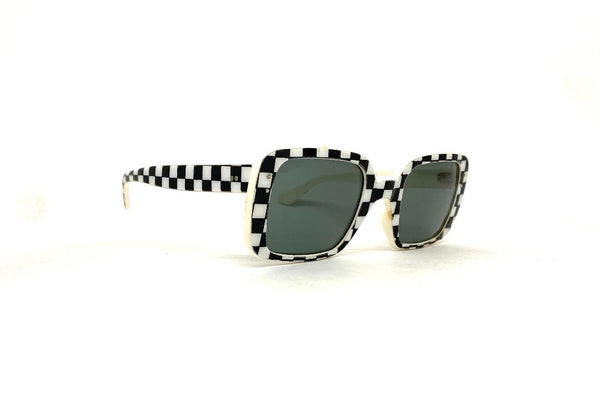 Vintage French Checkered Sunglass